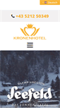 Mobile Screenshot of kronenhotel.com